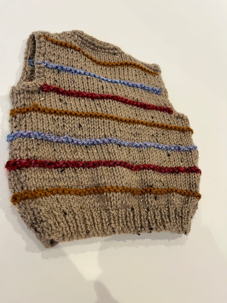 Hand knitted waistcoat approx 6-12 months