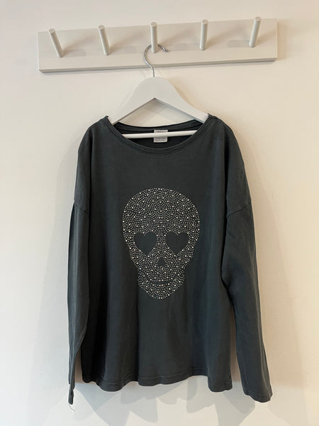 Zara heart skull top (9-10y)