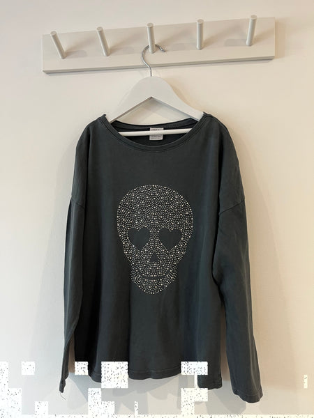Zara heart skull top (9-10y)