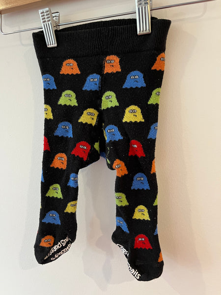 Slugs and Snails colourful ghosts tights (0-6M)