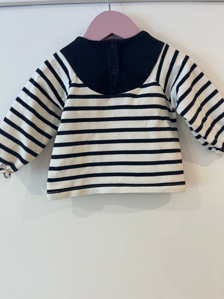 Petit Bateau cotton sweatshirt (6-12m)