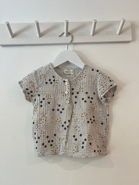Baby Beans Muslin top (9-12m)
