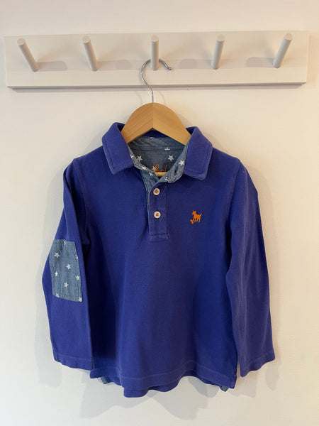Mini Boden long sleeved polo shirt (3-4y)