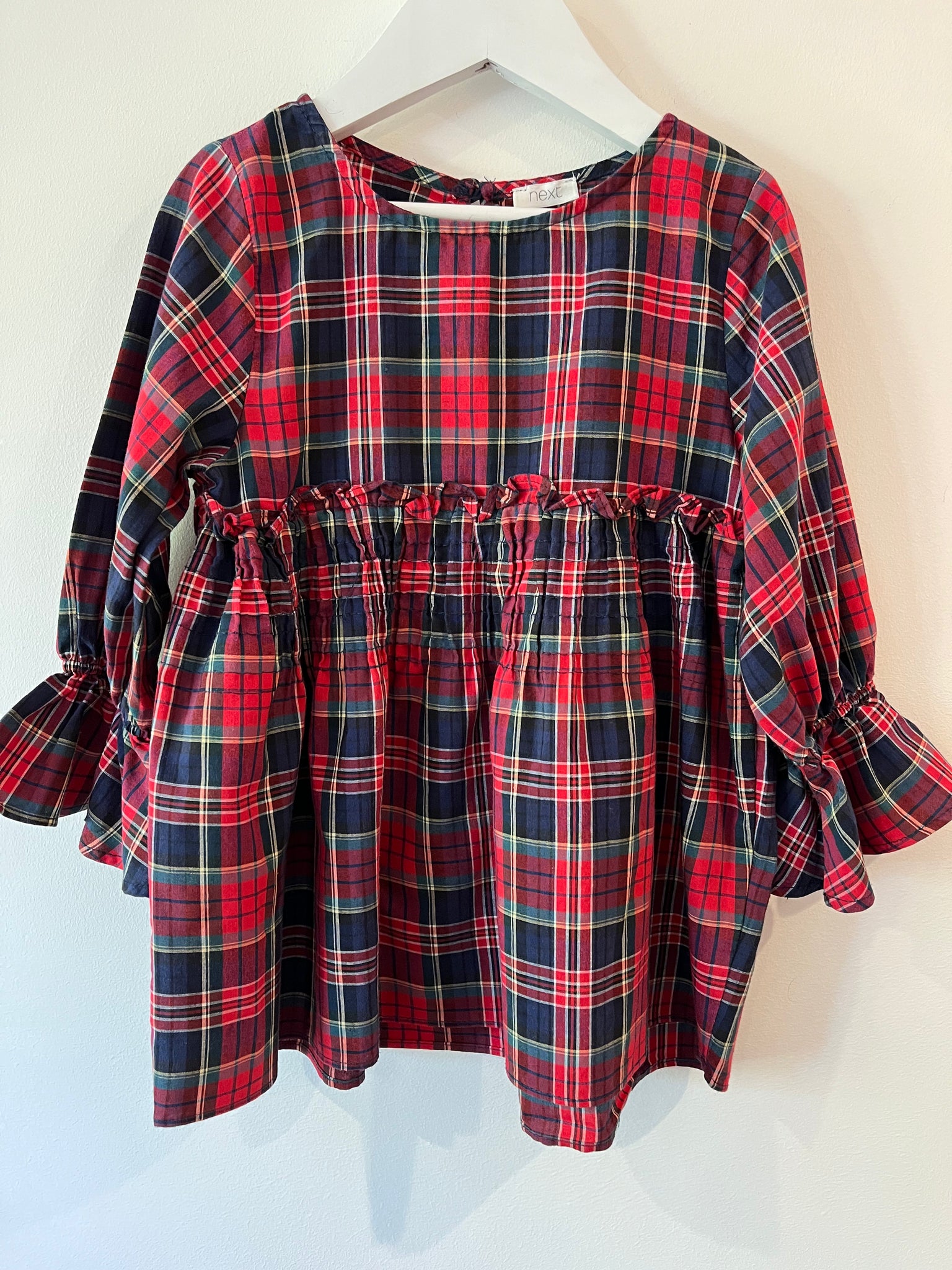 Next tartan top (7-8y)