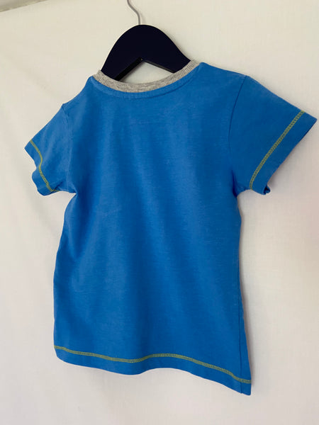 Matalan Blue pocket t-shirt (9-12m)
