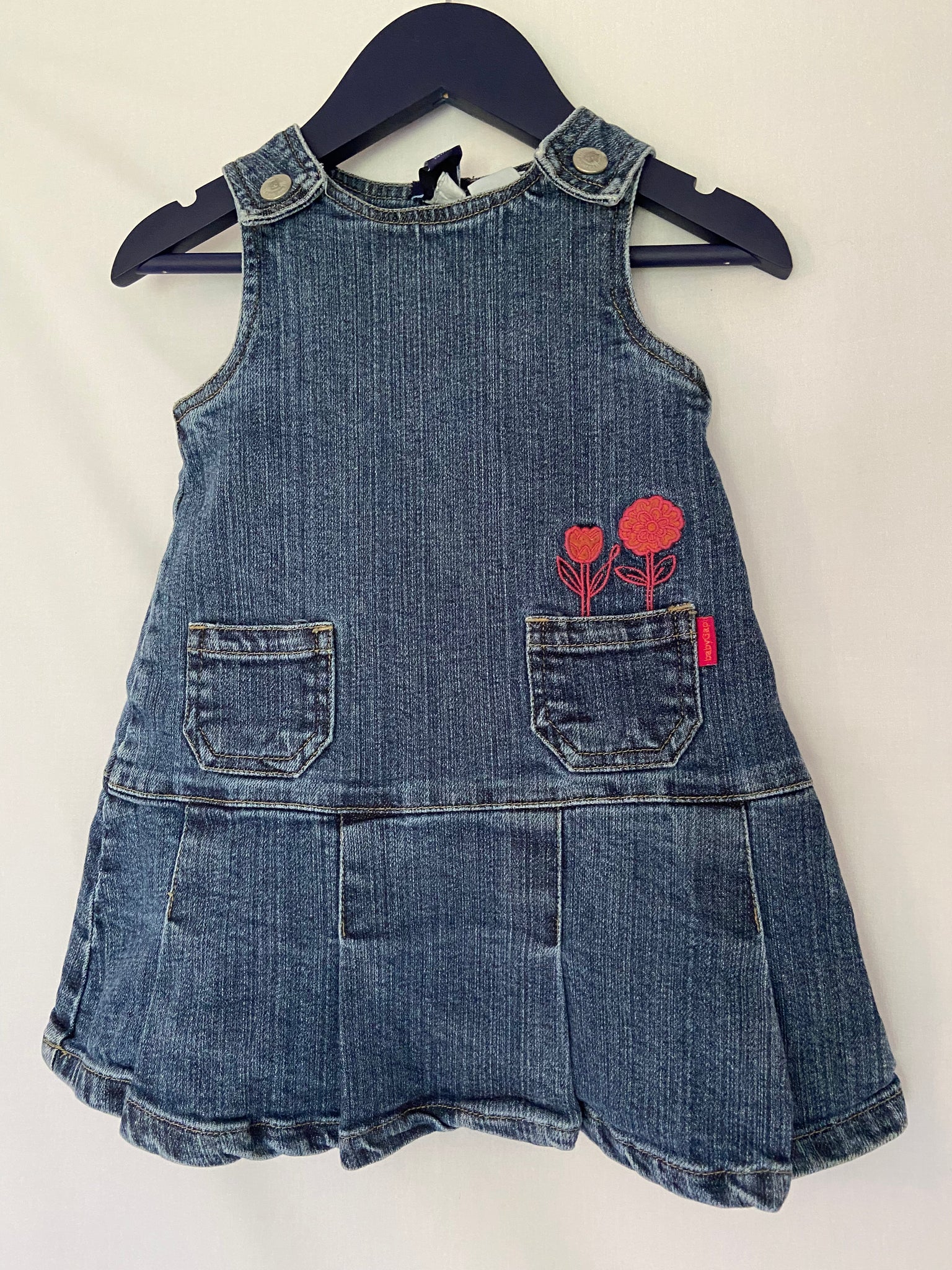Gap denim pinafore style dress (12-18m) *comes up big*