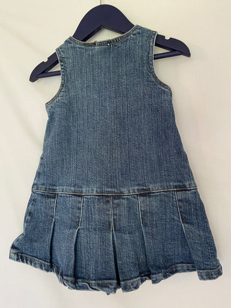 Gap denim pinafore style dress (12-18m) *comes up big*