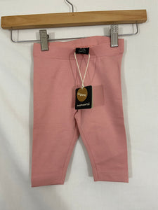 BNWT Maxomorra pink leggings (3-6m)