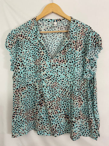 AND/OR blue blouse (size 20) *sizing 18*