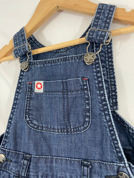 Villervalla denim pinafore dress (2-3y)