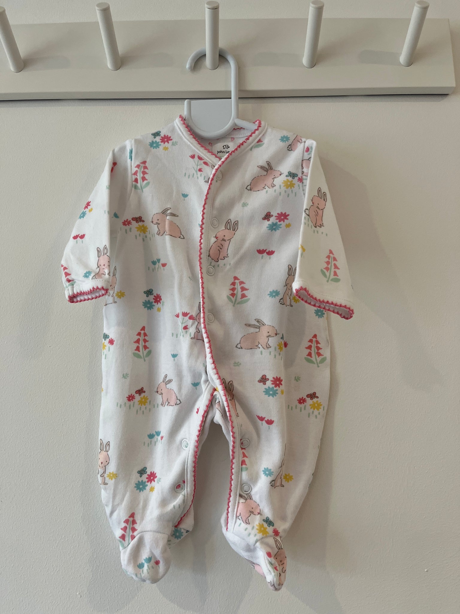 John Lewis bunny sleepsuit (newborn)